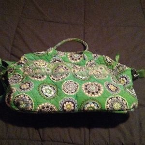 Vera Bradley Overnight Duffle Bag Kelly Green Paisley